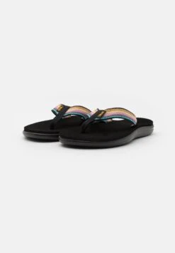 Teva Voya - T-Bar Sandals - Antiguous Black/Multicolor -Teva Store 77294df5c32e4d709e17e017e3173188